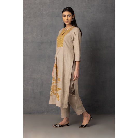 M9-07 TOOSH SOFT KHADI PRINTED KURTA SET