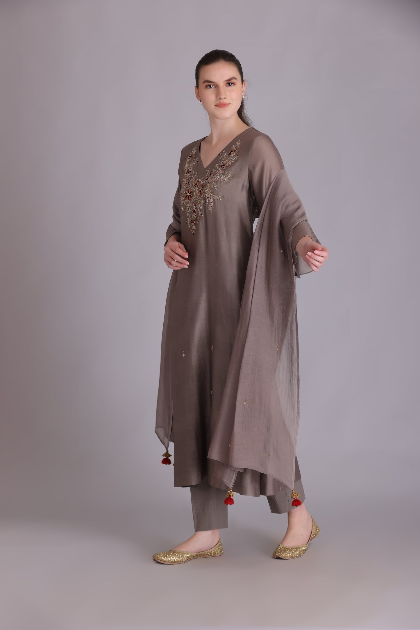 M6-03B TOOSH EMBROIDERED KURTA SET