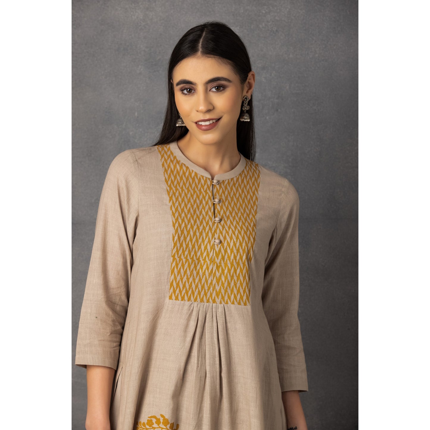 M9-07 TOOSH SOFT KHADI PRINTED KURTA SET