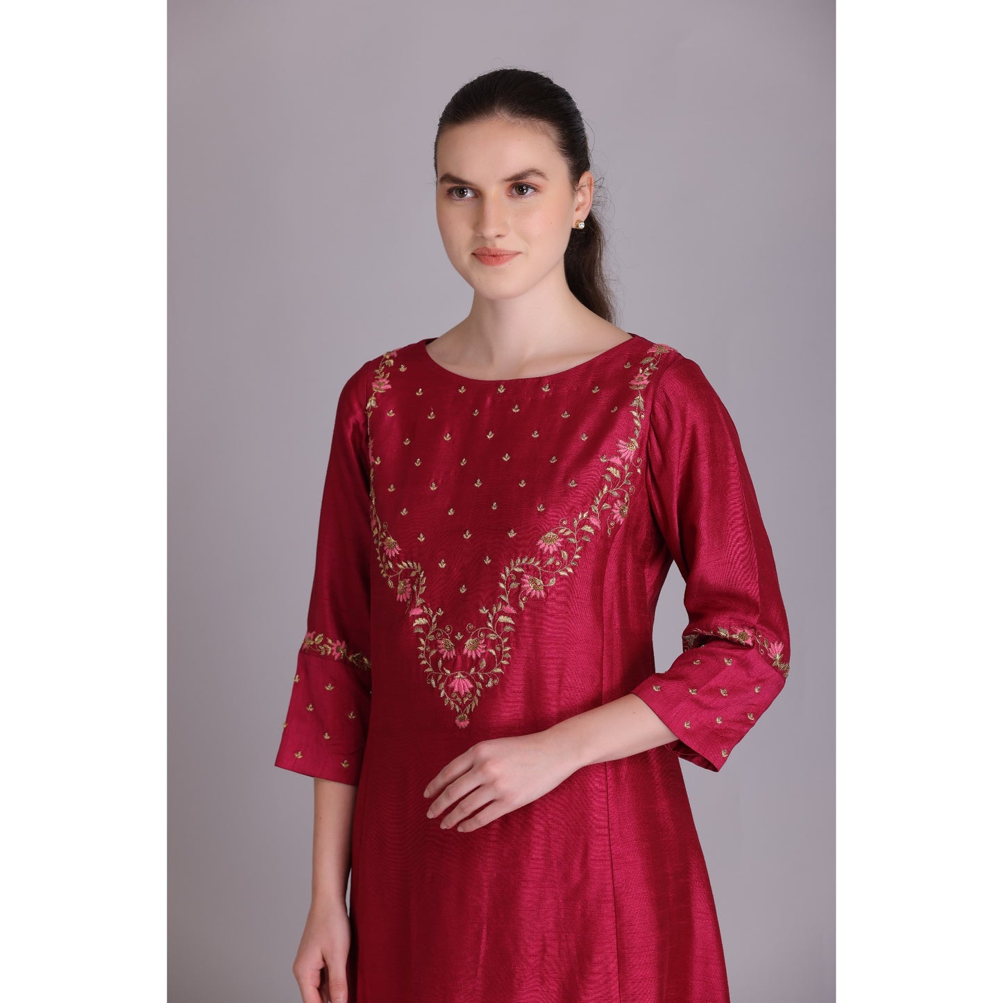 M3-04 FALSA ZARDOZI EMBROIDERED KURTA SET