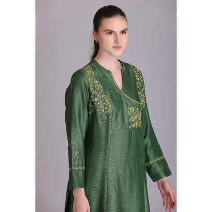 M3-08 FRESH MINT EMBROIDERED KURTA SET