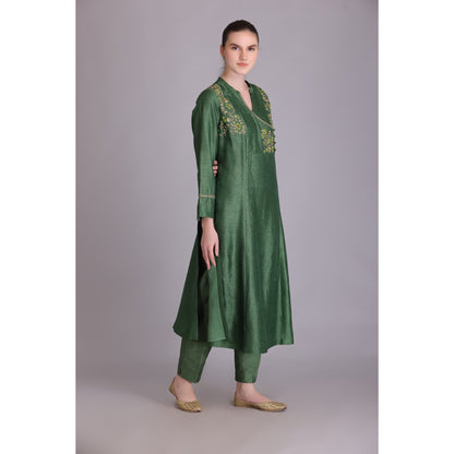M3-08 FRESH MINT EMBROIDERED KURTA SET