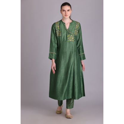 M3-08 FRESH MINT EMBROIDERED KURTA SET