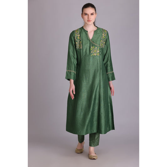 M3-08 FRESH MINT EMBROIDERED KURTA SET