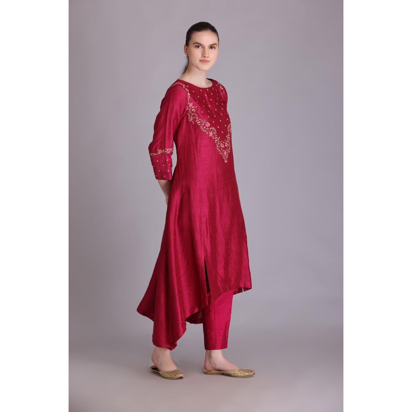 M3-04 FALSA ZARDOZI EMBROIDERED KURTA SET