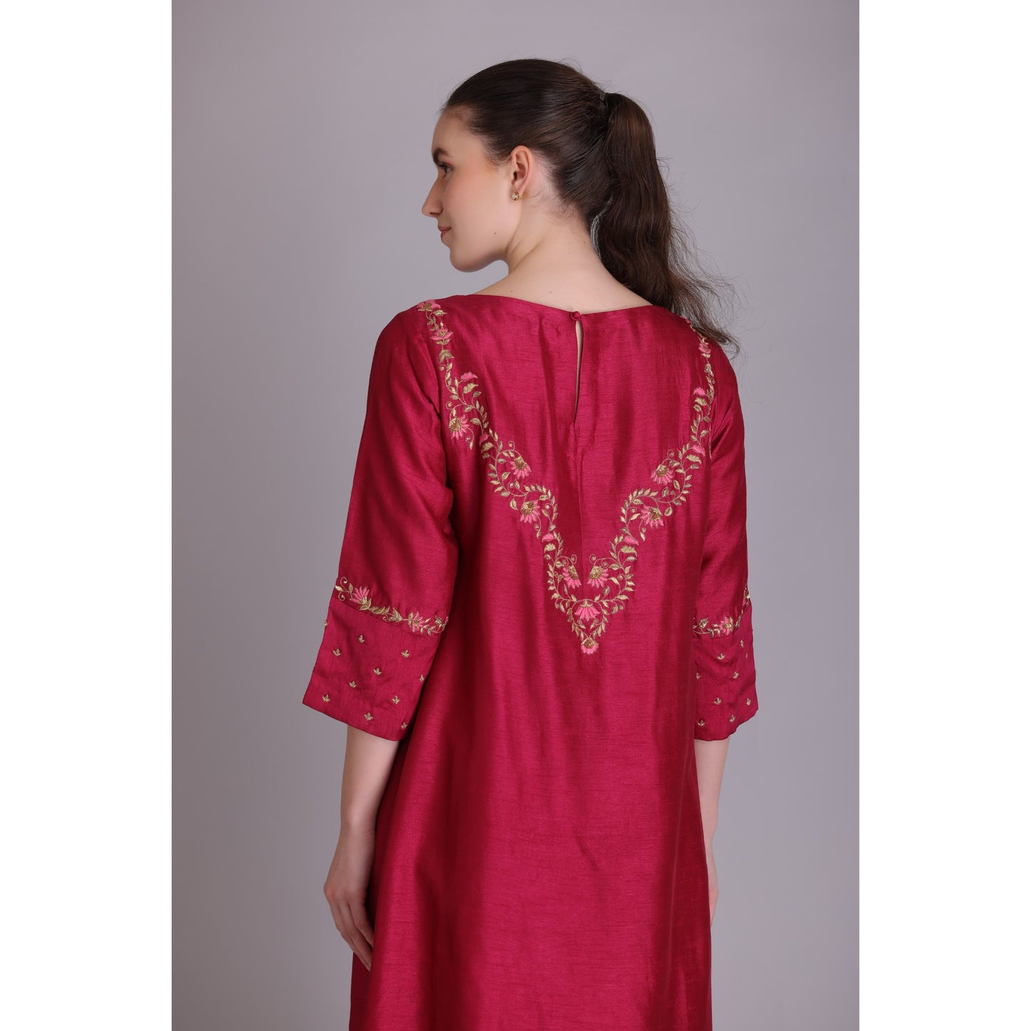 M3-04 FALSA ZARDOZI EMBROIDERED KURTA SET